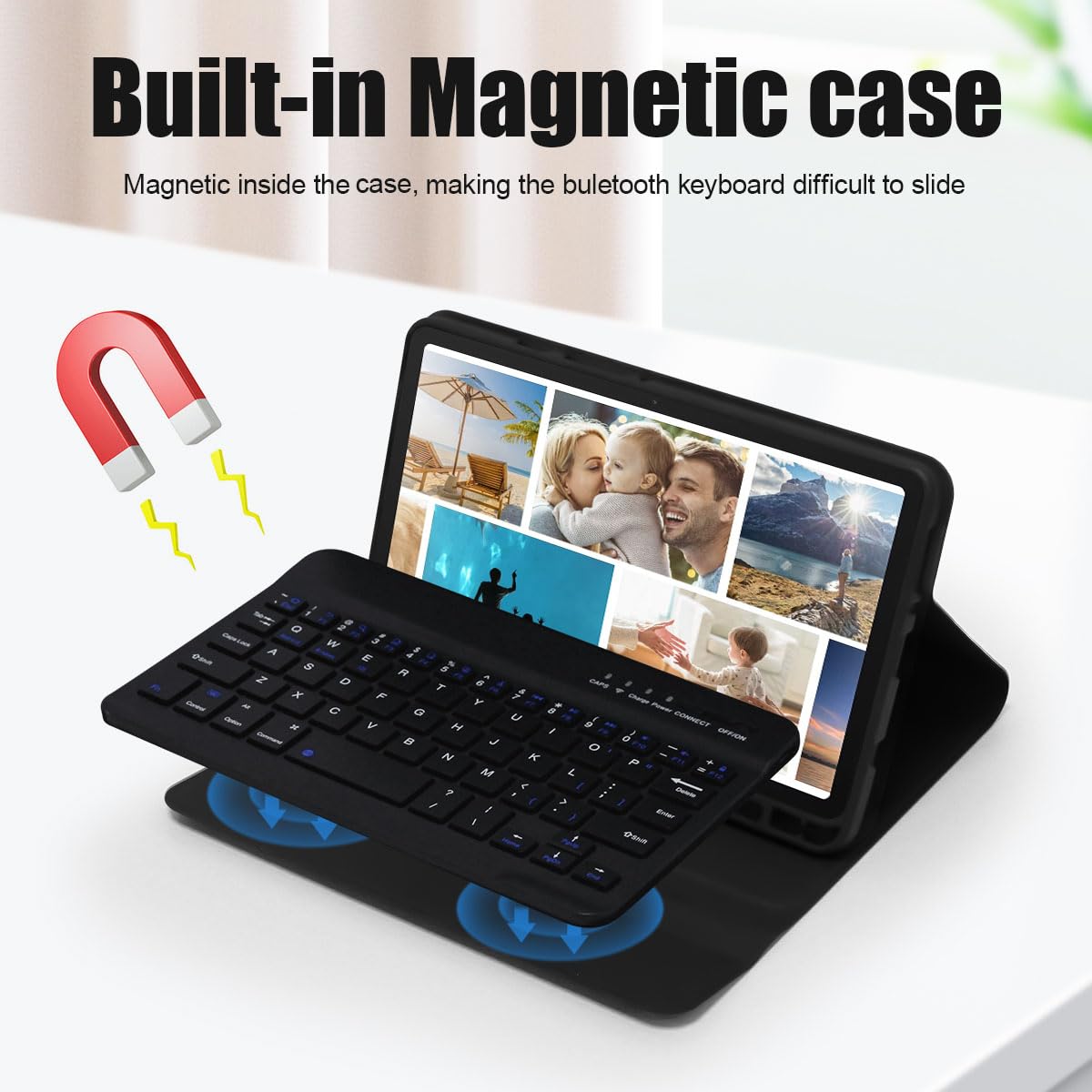Navitech Rotational Bluetooth Keyboard Case Compatible With Lenovo Tab M10 (3rd Gen) 10.1 Inch WUXGA Tablet - View #4