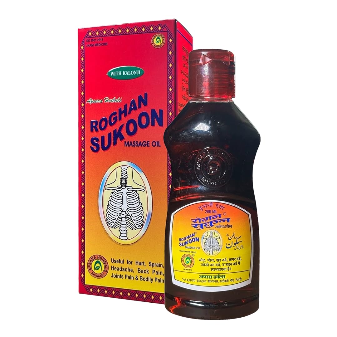 APSARA HERBALS Roghan Sukoon Joint Care Oil | Rooted in ancient Ayurvedic/Unani medicine practices for holistic well-being. (500 ML)
