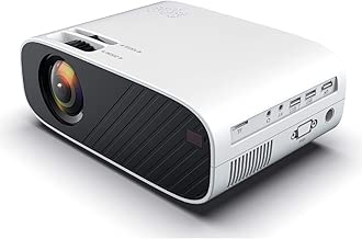 Home Projector, Portable Multimedia Projector, 150-Inch 85 Ansi Lumens
for Home Theater Office Game Parties,White Estimated Price : £ 99.9