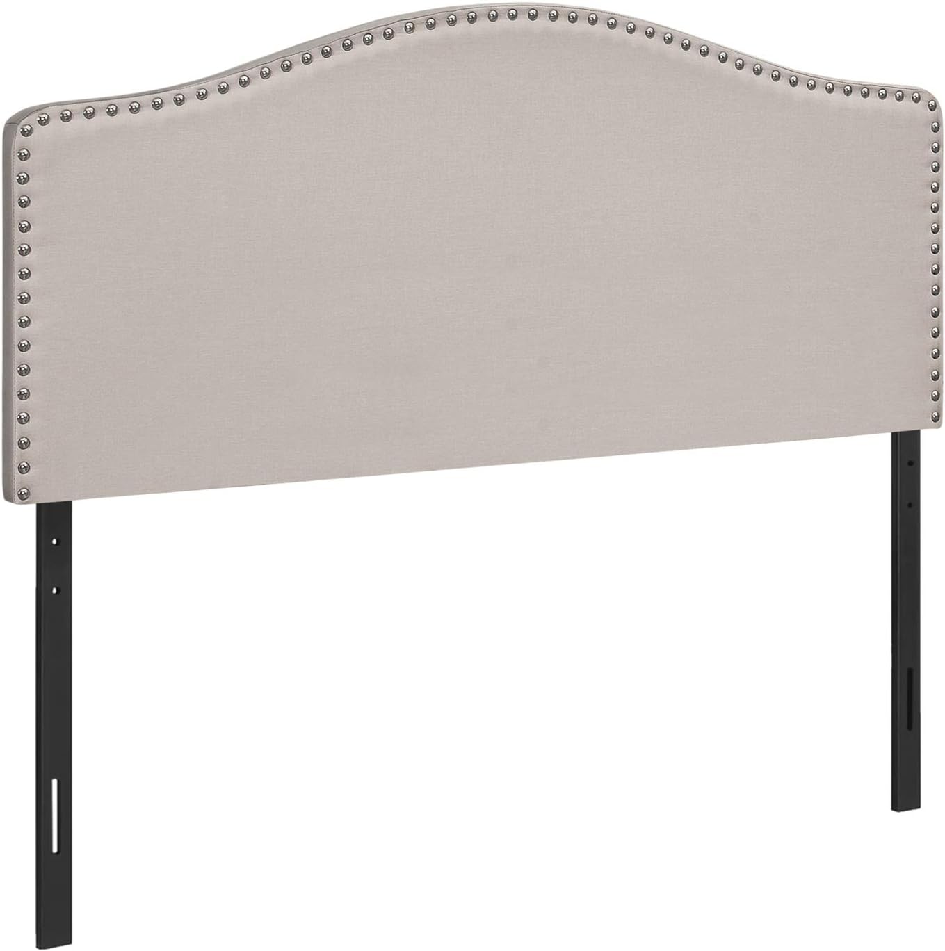 Monarch Specialties I 6014F Bed, Headboard Only, Full Size, Bedroom, Upholstered, Linen Look, Beige, Transitional