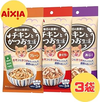 Amazon.co.jp: アイシア チキンとかつお生活シリーズ 猫用ウェット