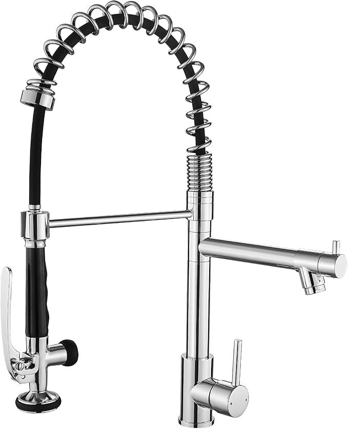 Fapully Chrome Kitchen Faucet with Sprayer Fapully Chrome Kitchen Faucet with Sprayer
