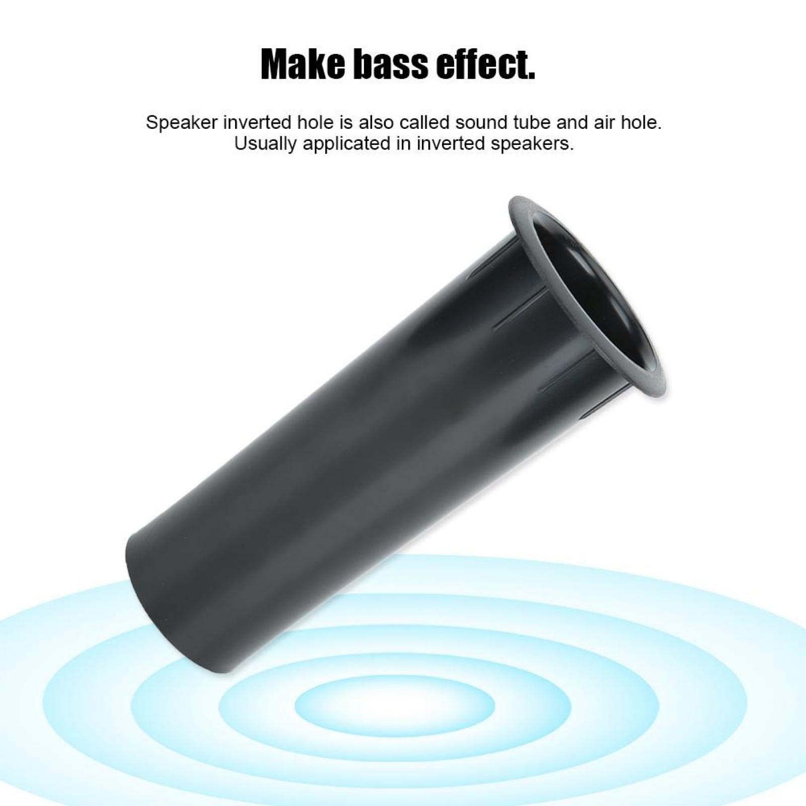 Agatige Tubo Porta Altoparlante 50 mm 2 Pezzi Altoparlante a Parete Interna Liscia in Plastica ABS per 4-6 Pollici
