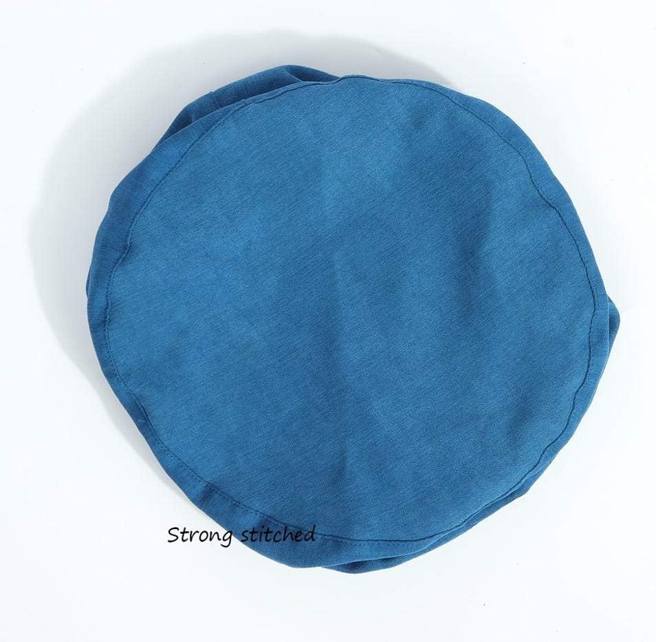 Mall Round Beanbag Sofas Cover Waterproof Gaming Bed Chair Seat Bean Bag Solid Color Lounger Chair Sofa(E)