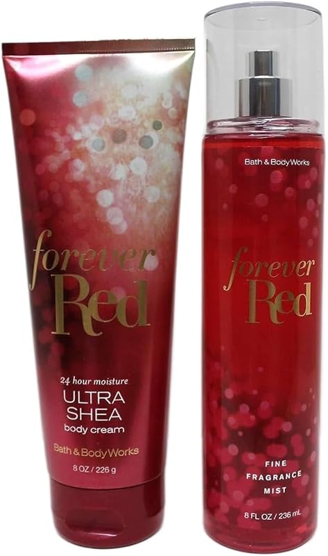 Bath & Body Works Forever Red Conjunto com Bruma Perfumada e Creme Corporal Ultra Shea