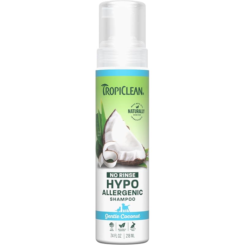 TropiClean no-rinse waterless dog shampoo
