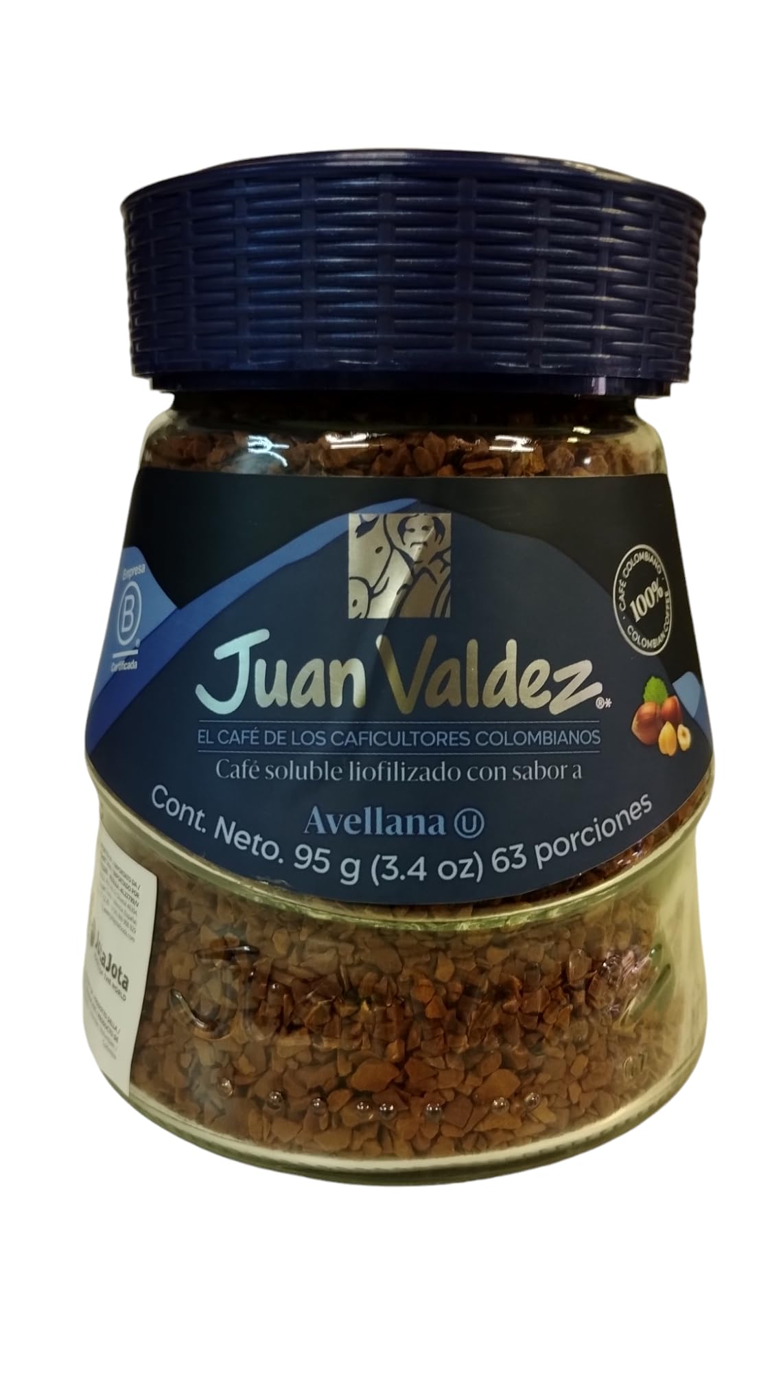 CAFE JUAN VALDEZ - CAFE COLOMBIANO - CON SABOR A AVELLANA - 95 G