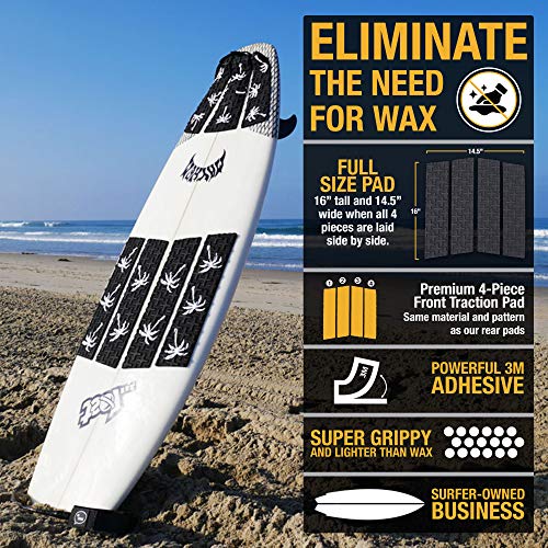 Ho Stevie! Front Traction Pad For Surfboards And Skimboards [Choose Color] (Black) #TOP3