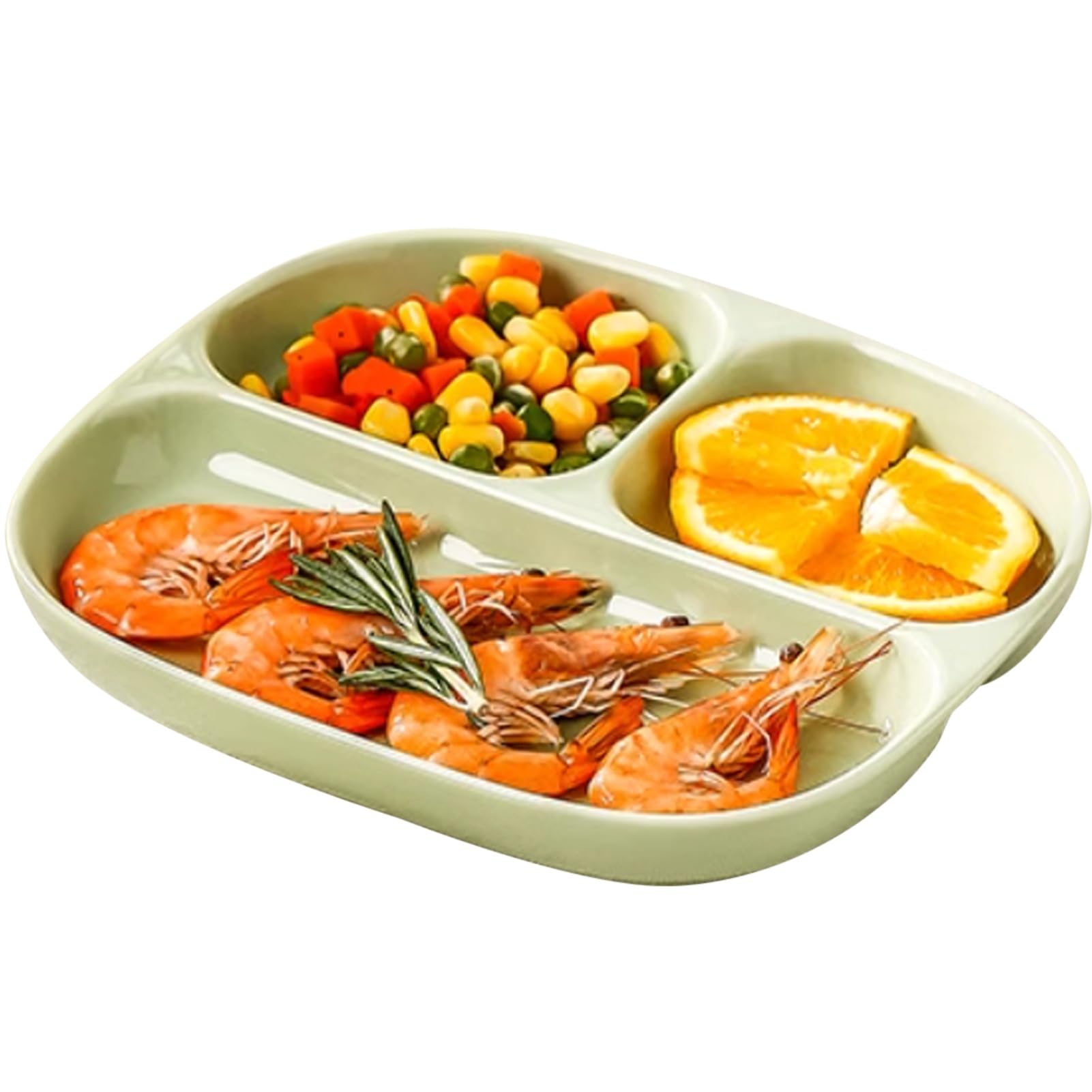 Ensemble de Plateaux de dîner pour 1 Personne, Les Assiettes divisées en portions sont parfaites pour Les pâtes/légumes/Fruits, Une Alimentation Saine et Un pla