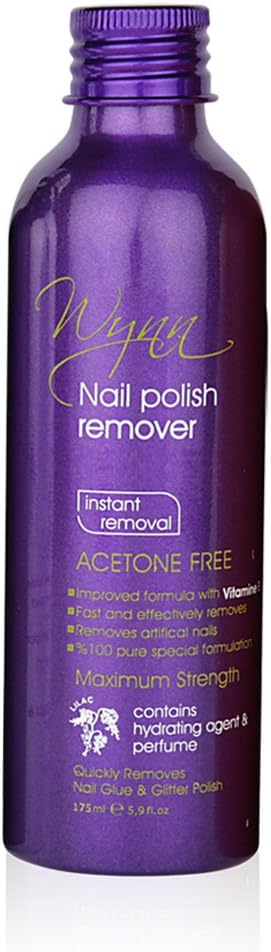 Aseton free Nail Polish Remover - 175ml - 5.9 fl oz - Purple Can - Lilac Perfumed