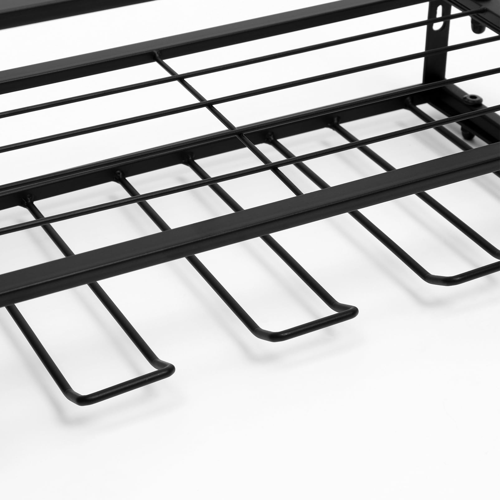 Alipis Soporte para Taladro Tres Niveles en Acero al Carbono Negro | Montaje en Pared, Portaherramientas Soportes Laterales para Destornilladores y Alicates