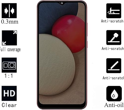 Miniatura 2 de Protector de pantalla de privacidad antiespía para Galaxy A02S, 2 unidades, protector de pantalla de privacidad antiespía para teléfono Samsung