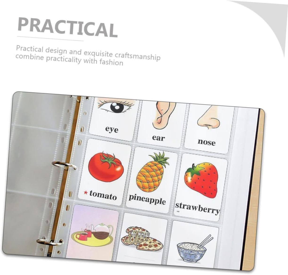 20Pcs Photo Album Sleeves High Transparency Postcard Holders Loose Leaf Page Protectors for Id Cards Present Cards and Photos Album Supplies