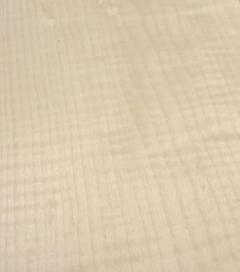 Curly Maple Figured Tiger Wood Veneer 24" x 96" with PSA Adhesive AAA Grade
