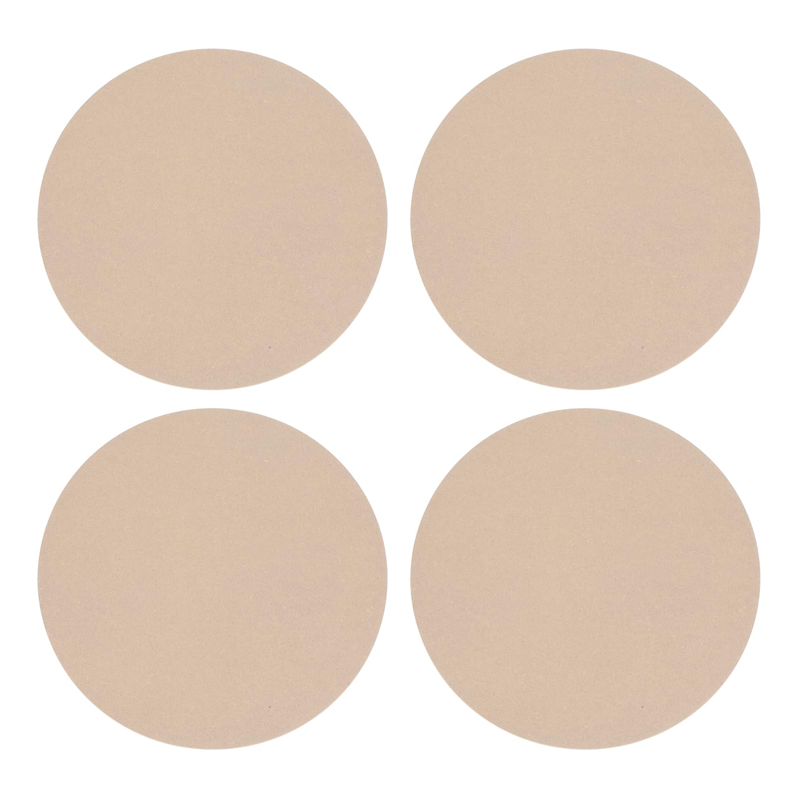 PATIKIL 4 Pack 12" 304mm OD Ceramic Drying Slab, 8mm 1/3" Thick Round Clay Wedging Board Sculpture Base Plate Pottery Wheel Bats Without Holes, Sand Table Baking Model Bottom Block