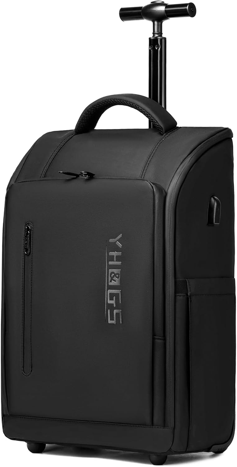 Rolling Backpack, Waterproof Backpack with Wheels for Business College ...
