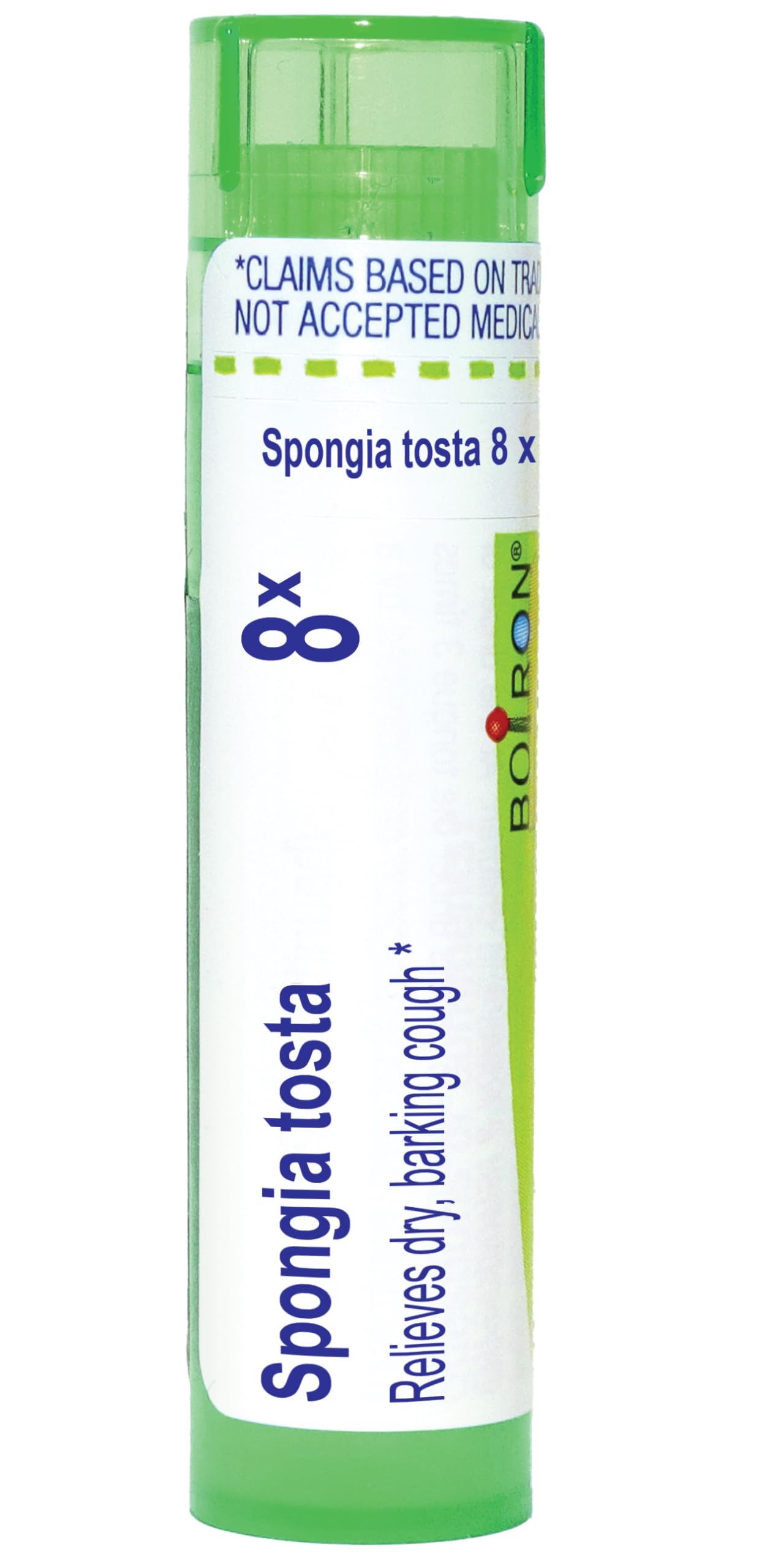 Boiron Spongia Tosta 8X for Dry, Barking Cough - 80 Pellets