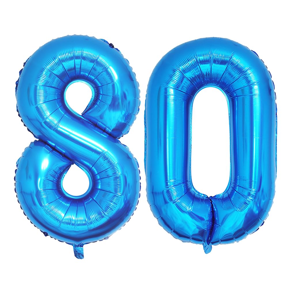 Foil Globo Número 5 Azul 40" (101cm), Inflable Helio o aire, Gigante Numeros 0-9, 10-19, 20-29, 30-100, Grande Globos Decoración para La Boda Aniversario y Cumpleaños Fiestas — view 417