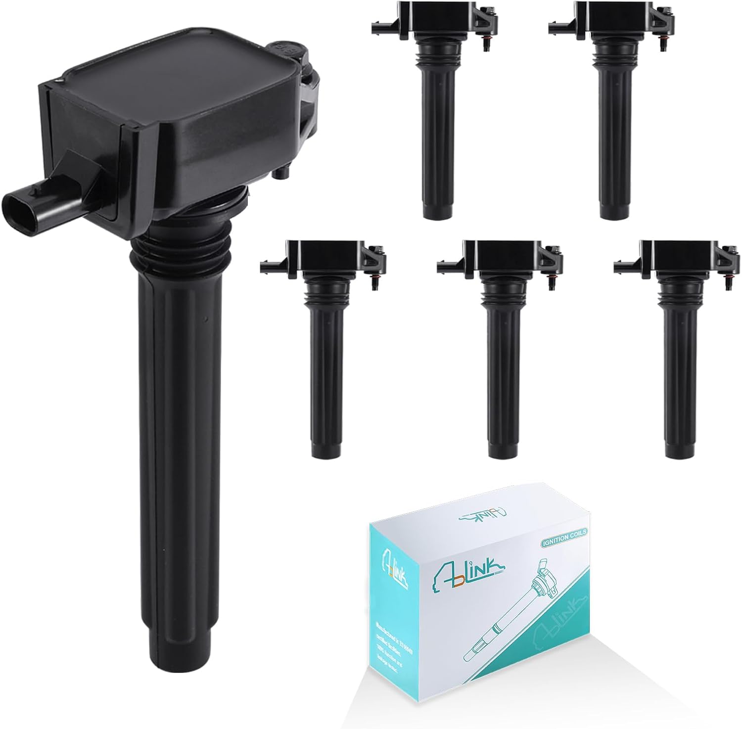 6PCS UF648 Ignition Coil Pack 3.2L 3.6L V6 For Chrysler 200 300 Town & Country for Dodge Avenger Challenger Journey Charger Grand Caravan,Jeep Grand Cherokee Wrangler,Ram 1500 Classic,VW Routan