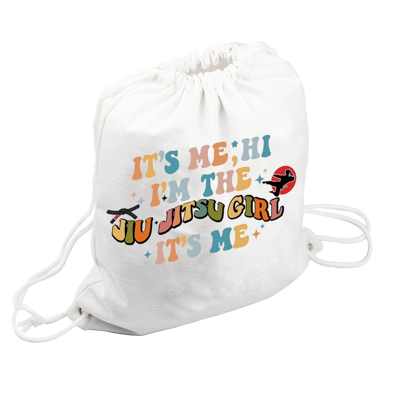 PXTIDY Jiu Jitsu Gifts It’s Me I’m The Jiu Jitsu Girl It's Me Drawstring Bag Jiu Jitsu Karate Gifts Bag Martial Arts Gifts