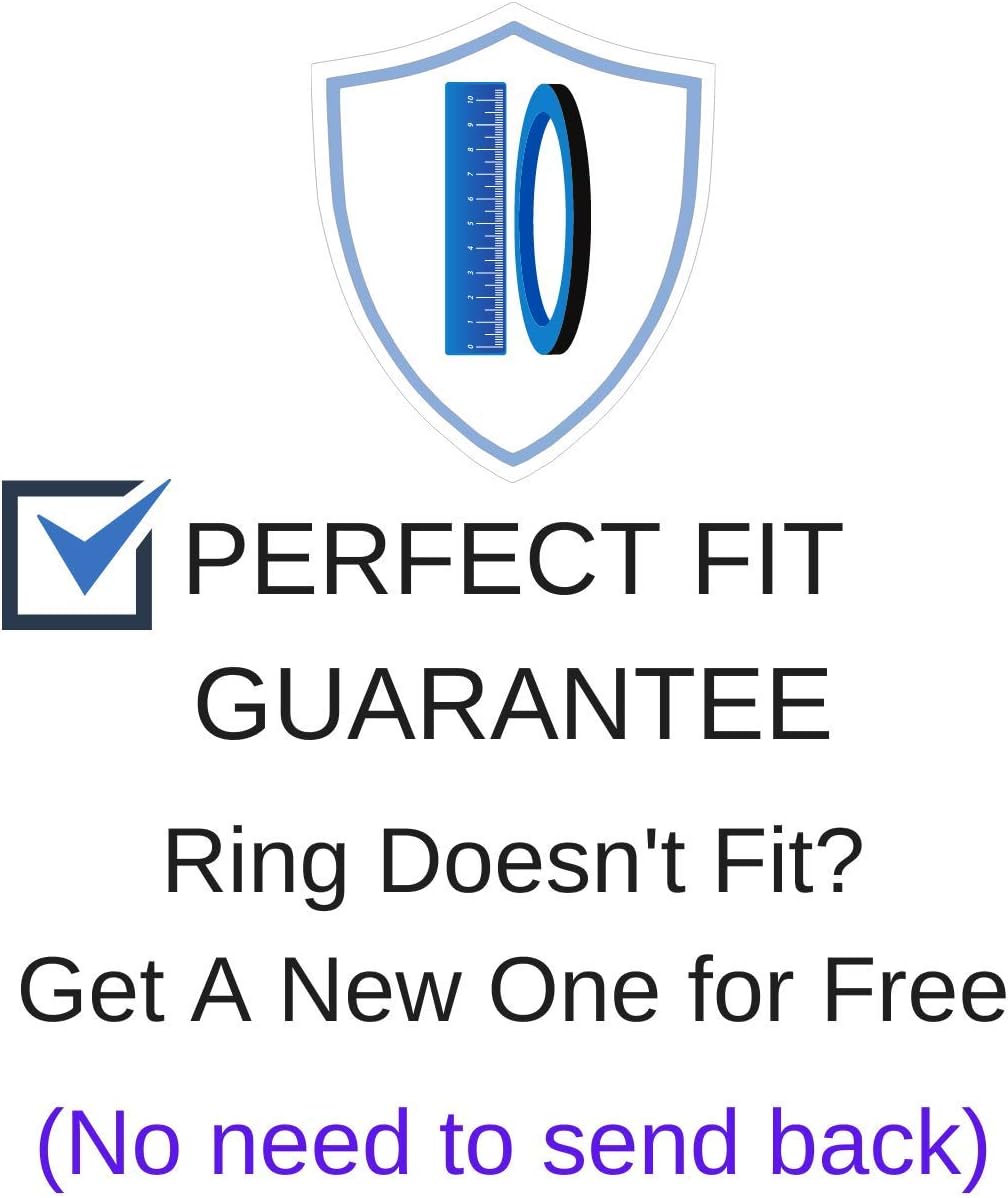 4 Pack - Silicone Ring for Men - Step Edge Style - Image 8