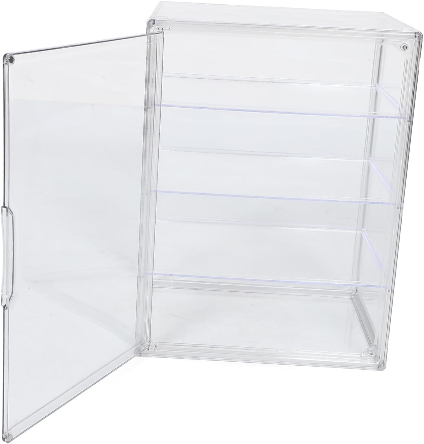 Adjustable Shelves Pastry Display Case Bread Storage Container Magnetic Door Bakery Display