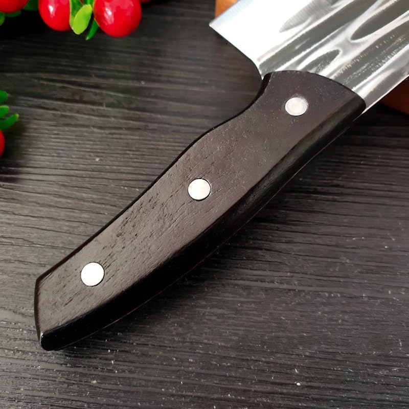 Meat Cleaver,Cleaver Knife Handmade Forged Stainless Steel Kitchen Knives Chinese Knife Meat Cleaver Vegetable Butcher Chopper Knife Kitchen Cutter Tool, LAMAJIGA5844