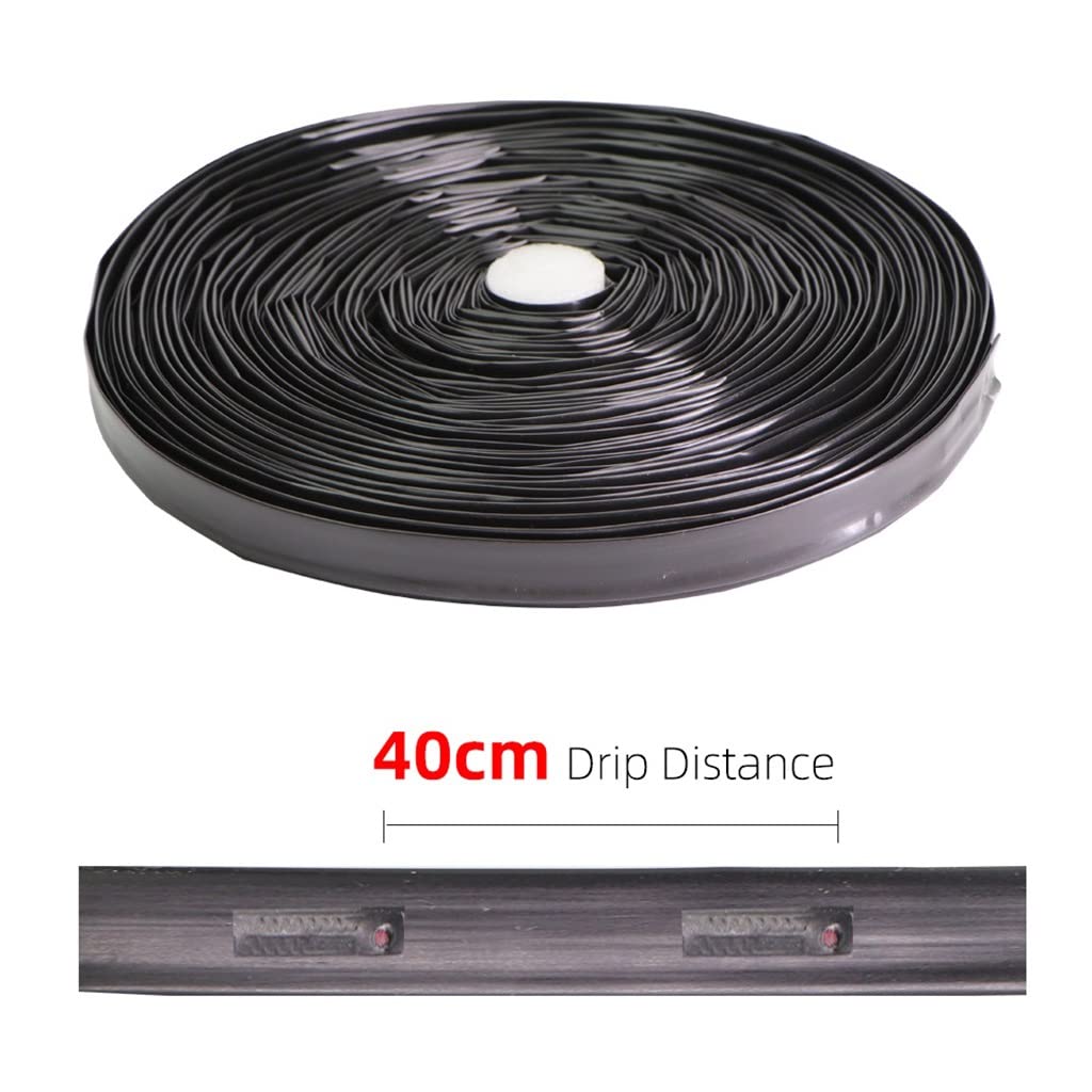 Cinta de riego por goteo T, Cinta de goteo plana DN16 PE, espesor de 0,2mm, espaciado de emisor, 100-400mm, longitud de 20-100m(Space 400mm,DN16 100 Meters)