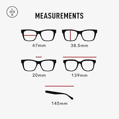 Miniatura 7 de LOOK OPTIC Lentes de Cosmo progresivos y no progresivos, elegantes lentes unisex de calidad