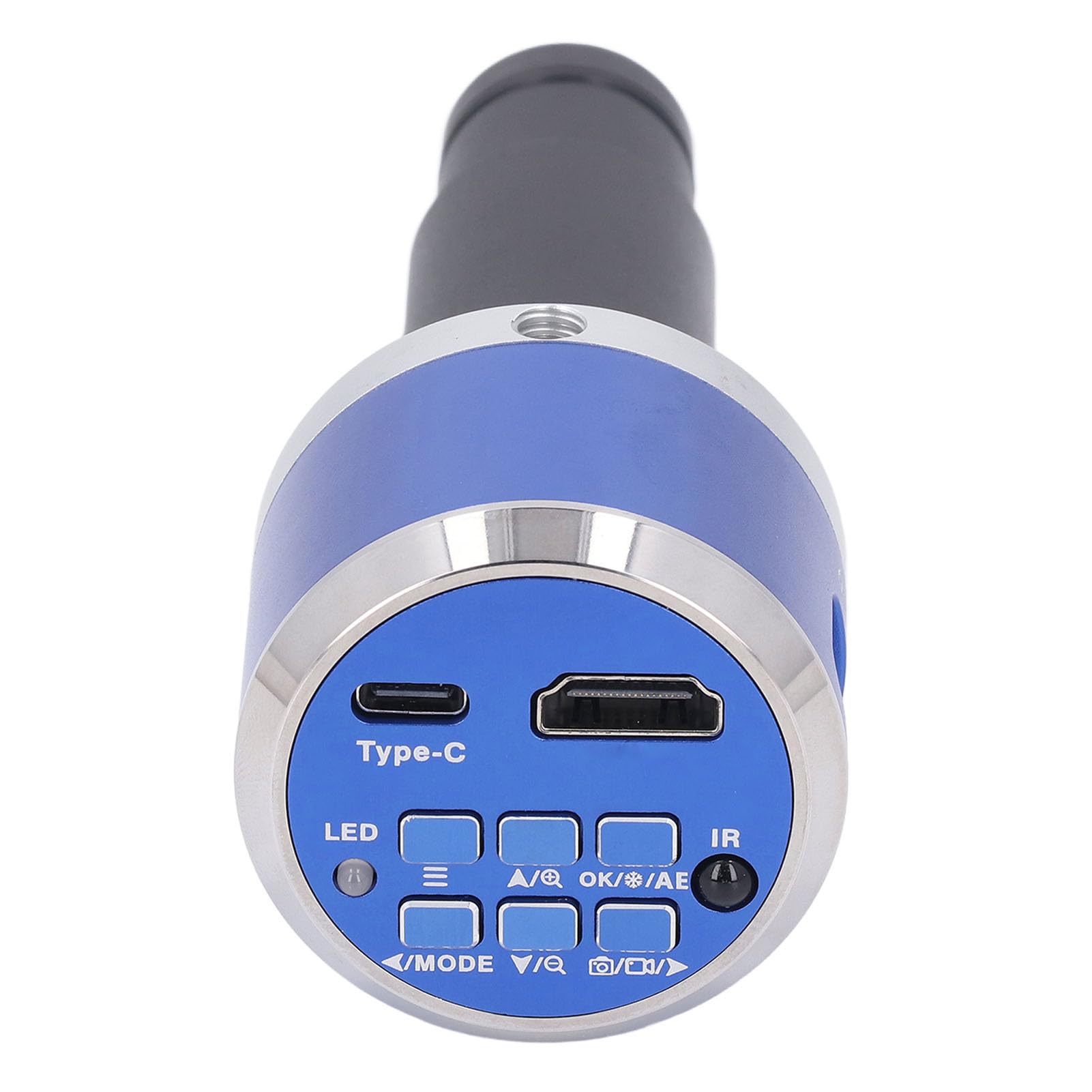 Cámara de Microscopio Digital 4K HD con Interfaz Multimedia Tipo C y Adaptador de Lente C Mount 0.5X para Uso Industrial Compatible con Trinoculares y Dispositivos con Salida TV