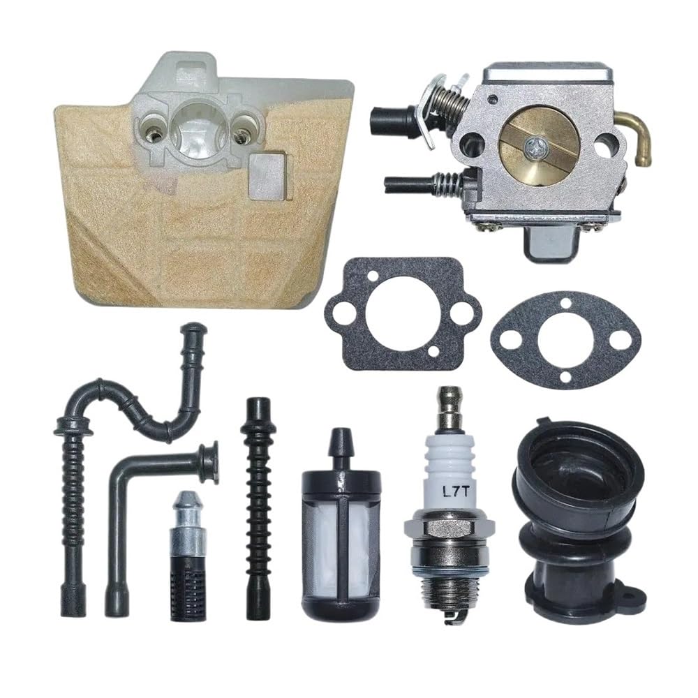 Kit de filtro de aire y combustible compatible with carburador, compatible con motosierra ST 034 036 MS340 MS350 MS360 C3A-S31A (reemplazo 1125 120 0651)