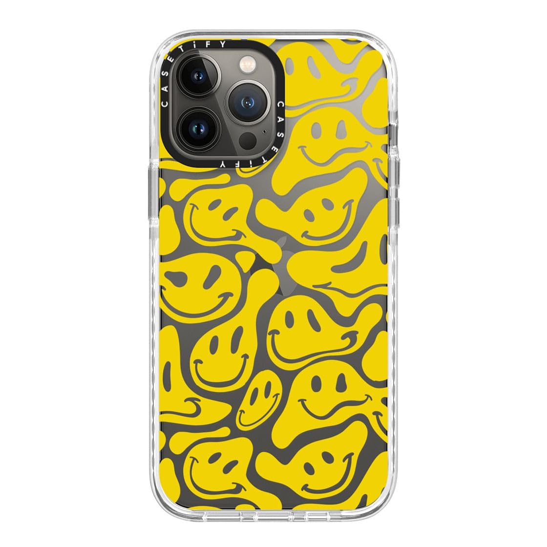 CASETiFY Impact Case for iPhone 13 Pro Max - Acid Smiles Marigold - Clear Frost