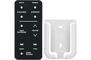 Universal Replacement Remote Control for ZVOX Accuvoice AV157, AV203, AV257 SoundBar TV Speaker