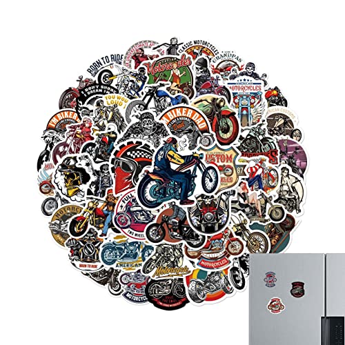 Qmisify Motorrad Aufkleber Set, 50 Stück