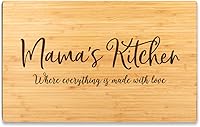 Vista 16 de Andaz Press Tabla de cortar grande de madera de bambú, 17.75 x 11 pulgadas, Aunt's Kitchen Where Everything is Made With Love, 1 paquete, tabla