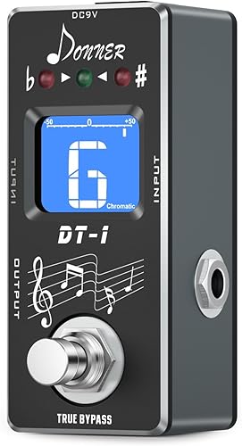 Vista 56 de Donner - Pedal octavador de guitarra, pedal octavador digital Harmonic Square, cambio de tono, 7 tipos de tono, 3 modos de tono: sostenido, Octava