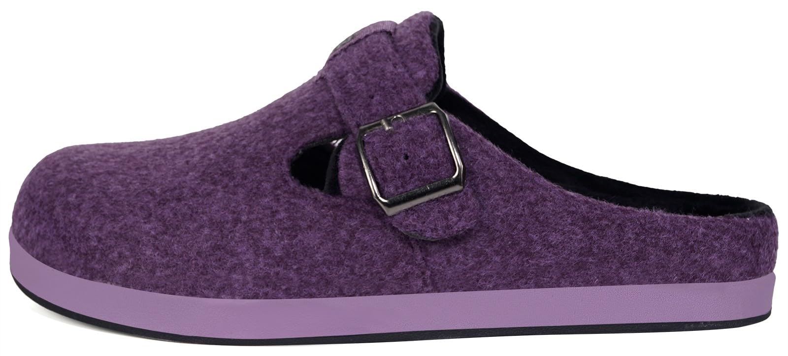 Sisttke Pantofole Donna Uomo Ciabatte in Feltro Unisex Slippers Invernali Chiuse con Plantare Intercambiabile