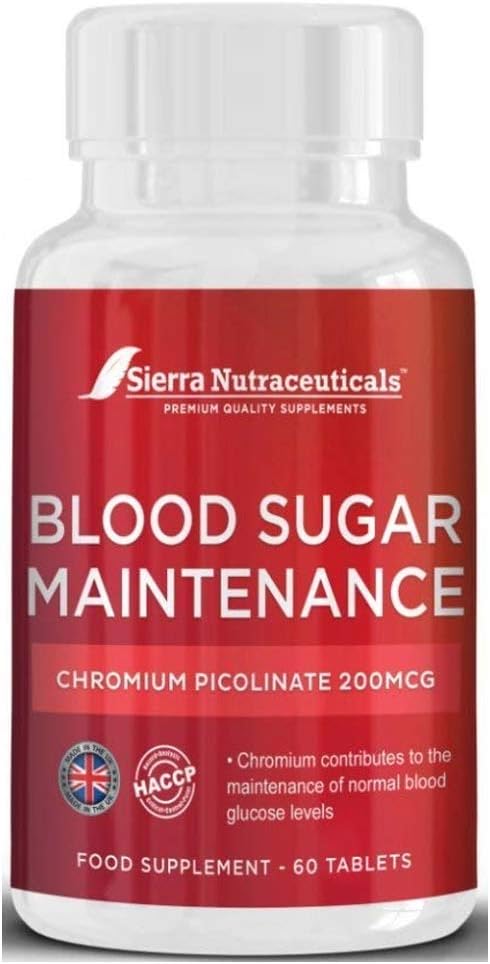 Blood Sugar Support,Blood Sugar Control & Blood Sugar Maintenance Supplementโwith Chromium Picolinate.Helps Support Healthy Blood Sugar & Glucose Levels.
