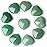 YATOJUZI 5PCS Green Aventurine Natural Heart Healing Crystals 1 Love Stones Sets Bulk Polished Pocket Palm Thumb Gemstones Energy Reiki Balancing Meditation Therapy