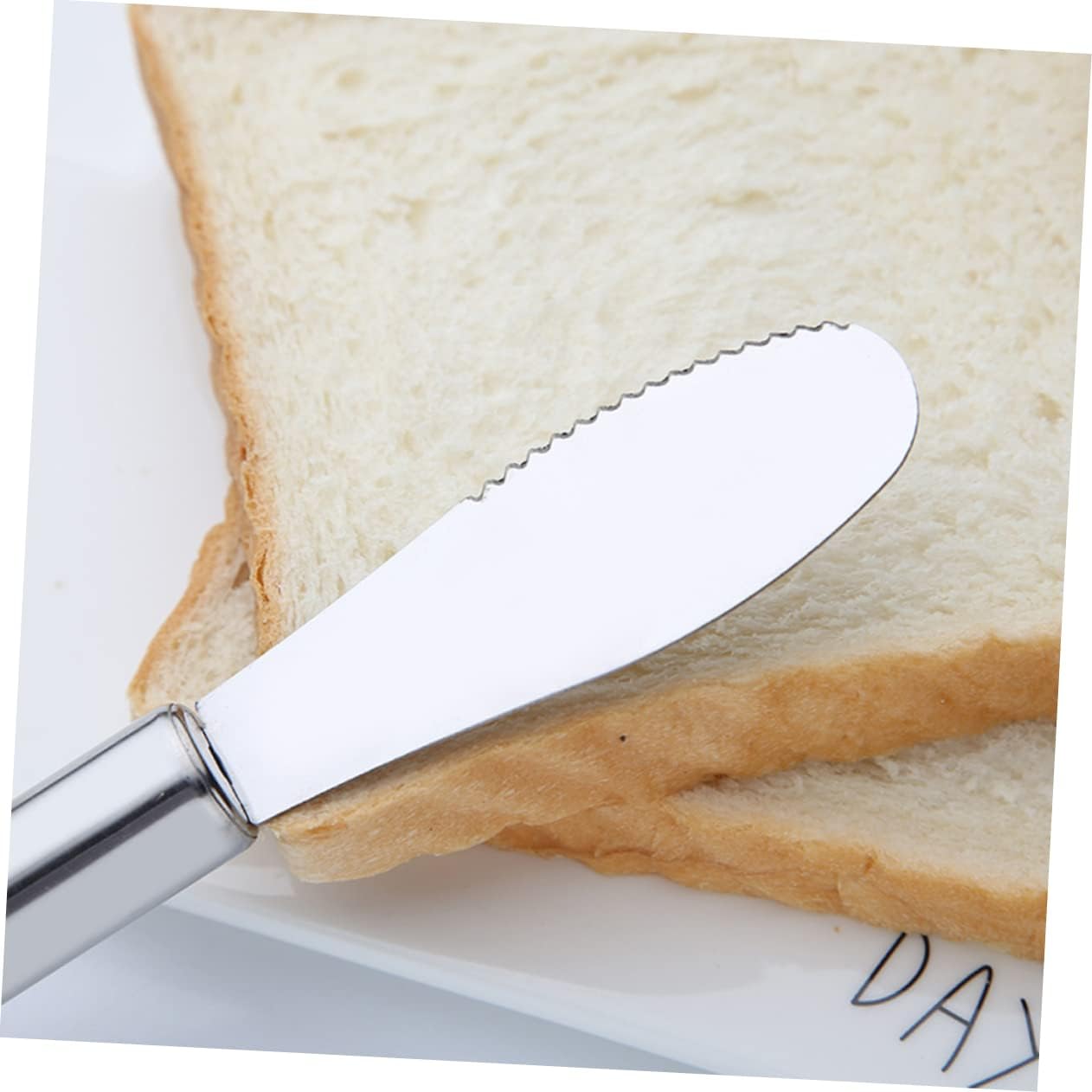 2Pcs Stainless Steel Butter Spreader, Cake Icing Spatula for Cream