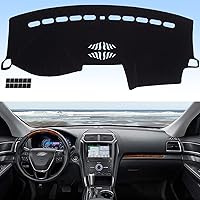 Vista 13 de AUQDD Alfombrilla de Cubierta de Tablero Compatible con Toyota Tundra 2007 2008 2009 2010 2011 2012 2013 / Toyota Sequoia 2008-2017, Alfombrilla