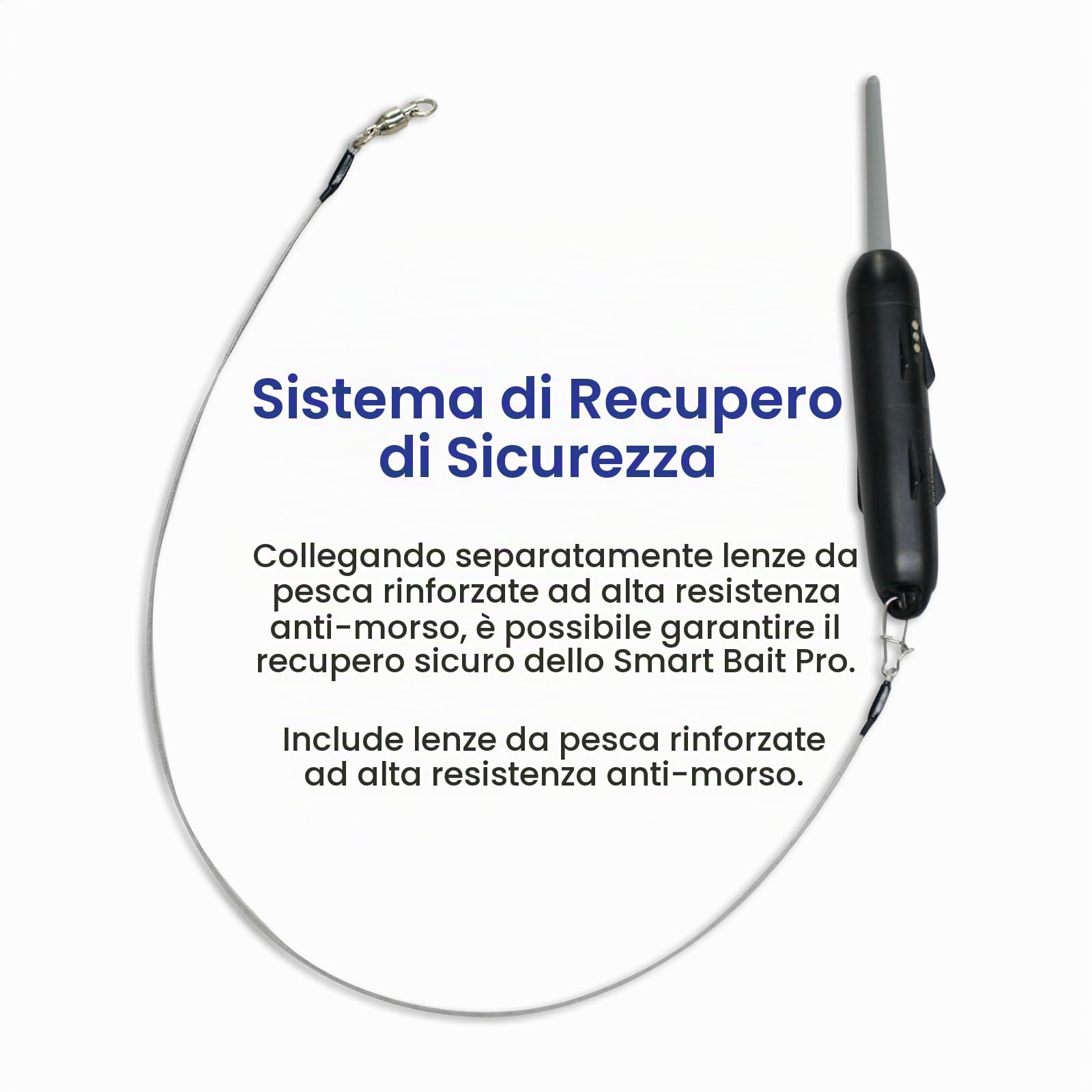 KANAMA Smart Bait Pro - Esca Robotica Elettronica Impermeabile 300 m, Nuoto Automatico e Riattivazione di Pesci Morti, Attrezzatura da Pesca Ricaricabile per Acqua Dolce e Salata, 1 Set