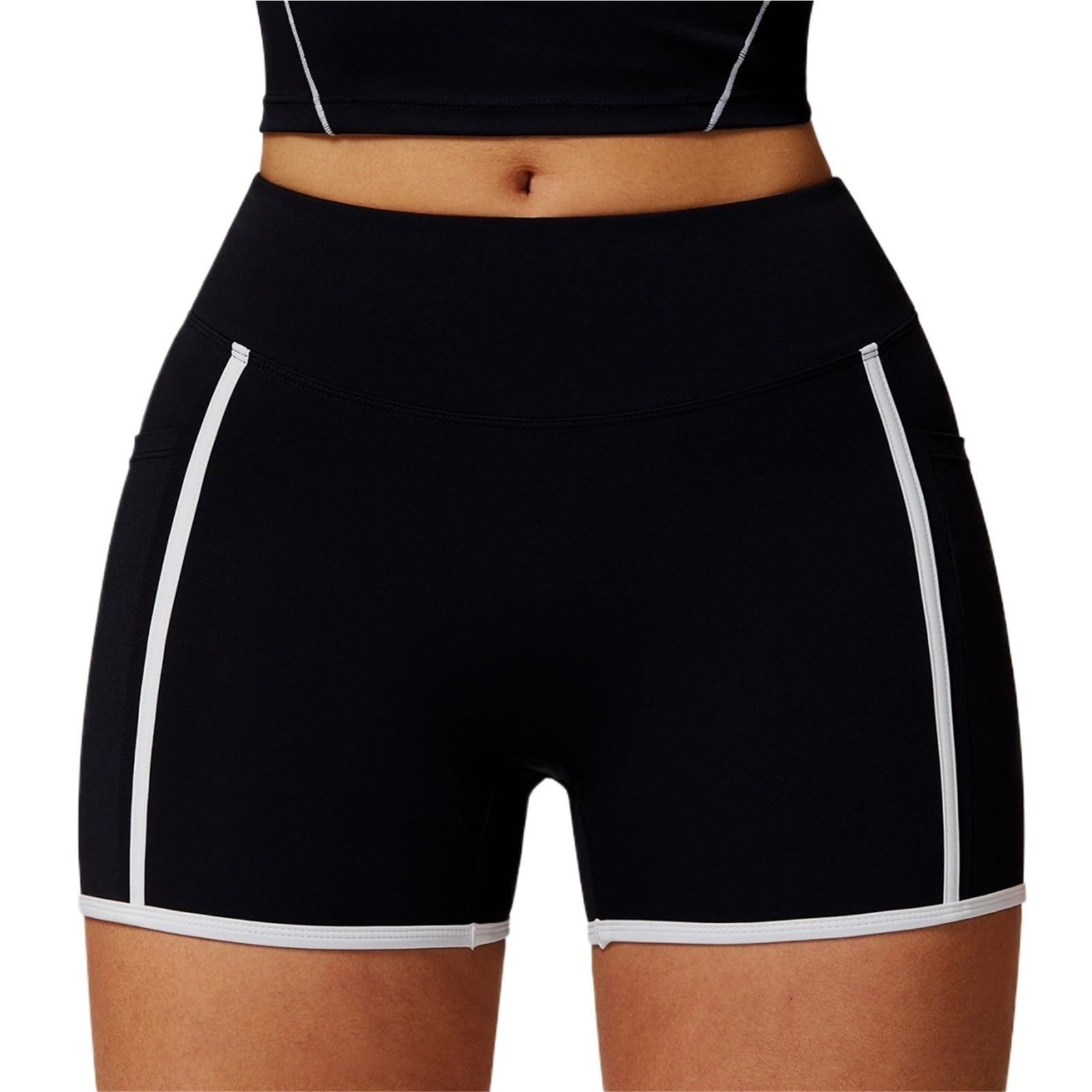 Pantalones Cortos Sexis de Cintura Alta for Yoga y Verano for Mujer, for Correr, Ciclismo, Transpirables, for Hacer Ejercicio.