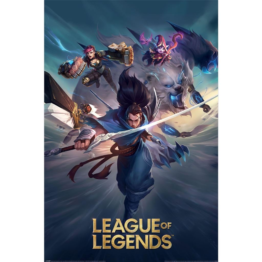 Pyramid International Official Maxi Poster – League Of Legends (Keyart) | Decorative Wall Art | 61cm x 91.5cm Poster for Bedrooms, Dorms & Fans
