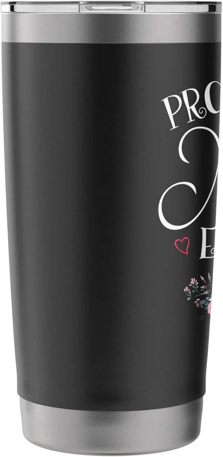 Promoted To Memaw Est 2026 First Time Mom Mother's Floral Stainless Steel Insulated Tumbler - Image 4