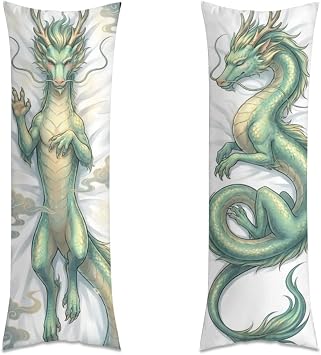 Furry Eastern Dragon Dakimakura Anime Body Pillow Cover 20x60IN