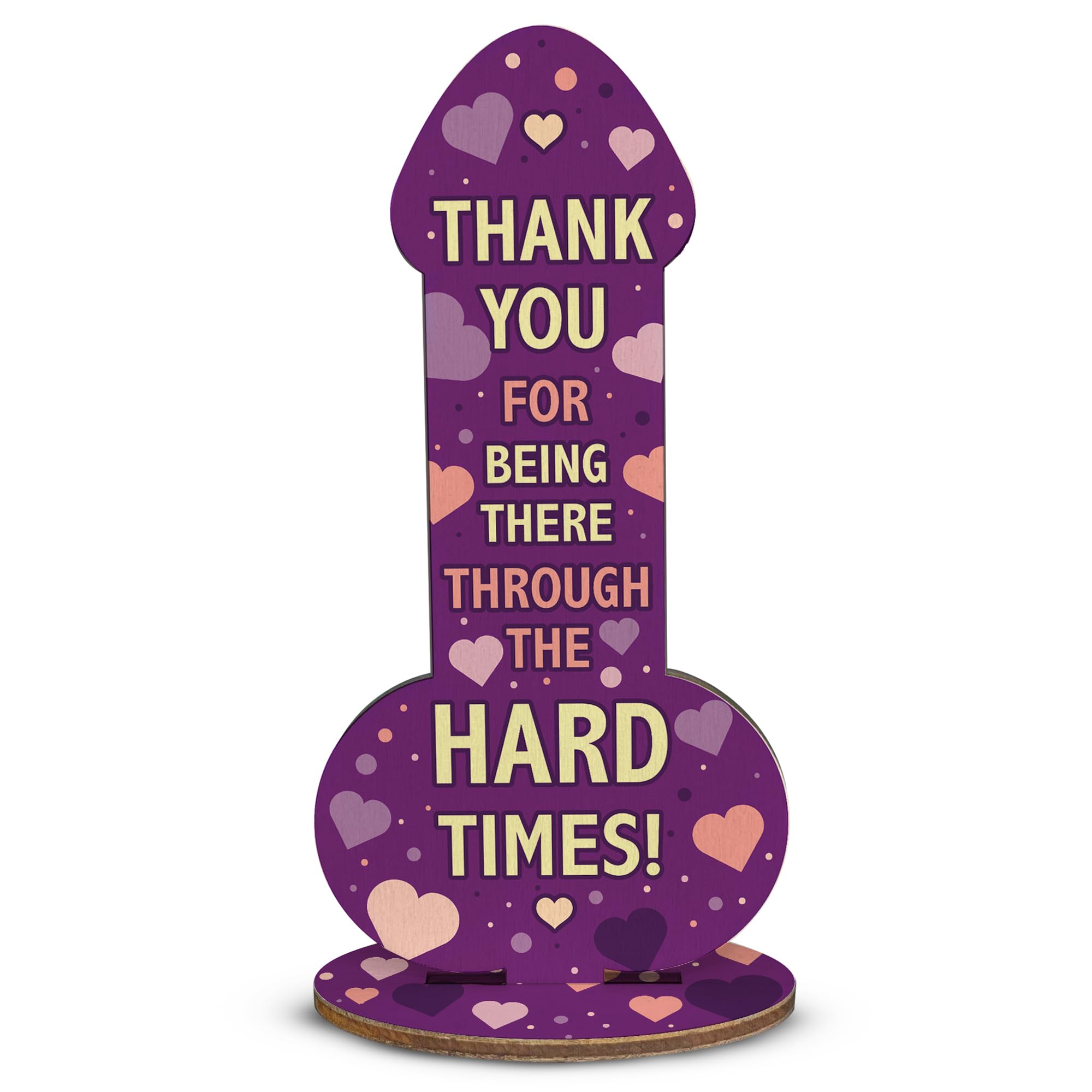 Red Ocean Funny Thank You Gift, Rude Friendship Plaque, Joke Gift For Best Friend, Novelty Gift For Him Her, Couple Gifts For Girlfriend Boyfriend Wife, Bestie Gift (Wooden Plaque Medium 15cm x 7.5cm)