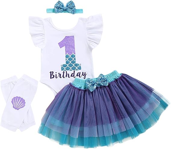 Amazon Co Jp 新生児 女の子 1歳の誕生日衣装 フリル付き 花柄 ワンロンパース イエロー チュチュスカート ドレス ファーストバースデー ガール衣装 Us サイズ 6 12 Months カラー パープル 服 ファッション小物