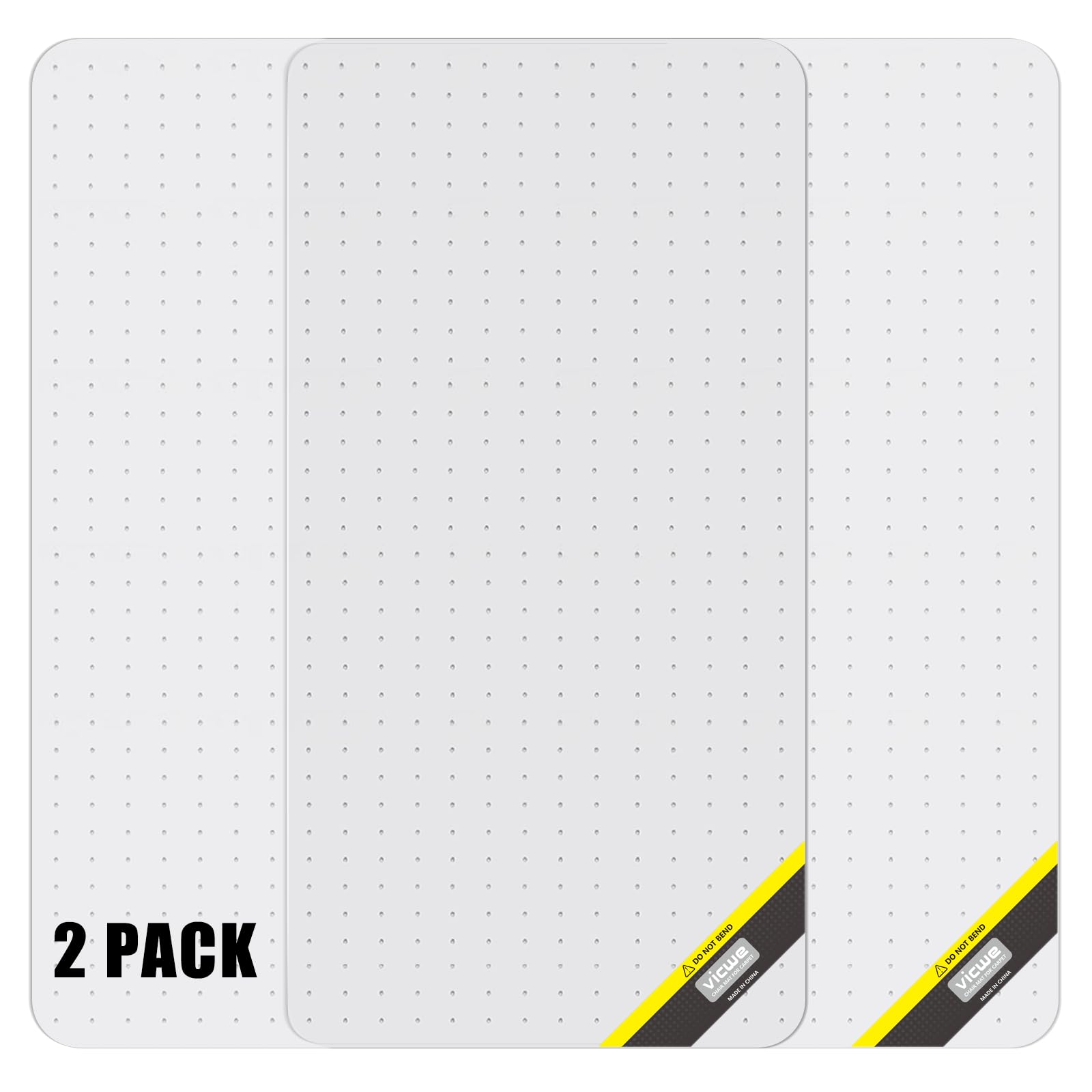 Vicwe Office Chair Mat for Carpet 2 Pack 36x 48 Heavy Duty Chair Mat for Carpeted Floors Easy
