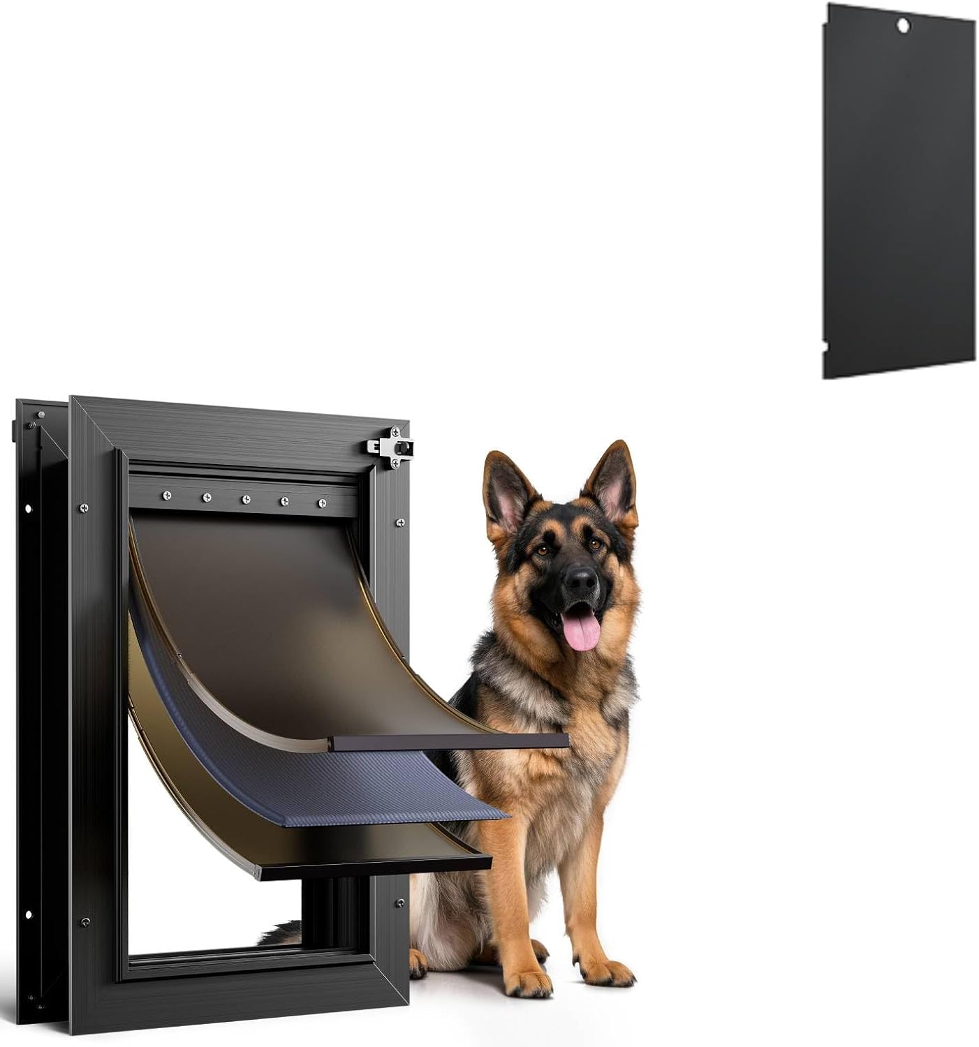 1 Pack * Aluminum Alloy Dog Door & 1 Pack * Slide-in Closing Panel